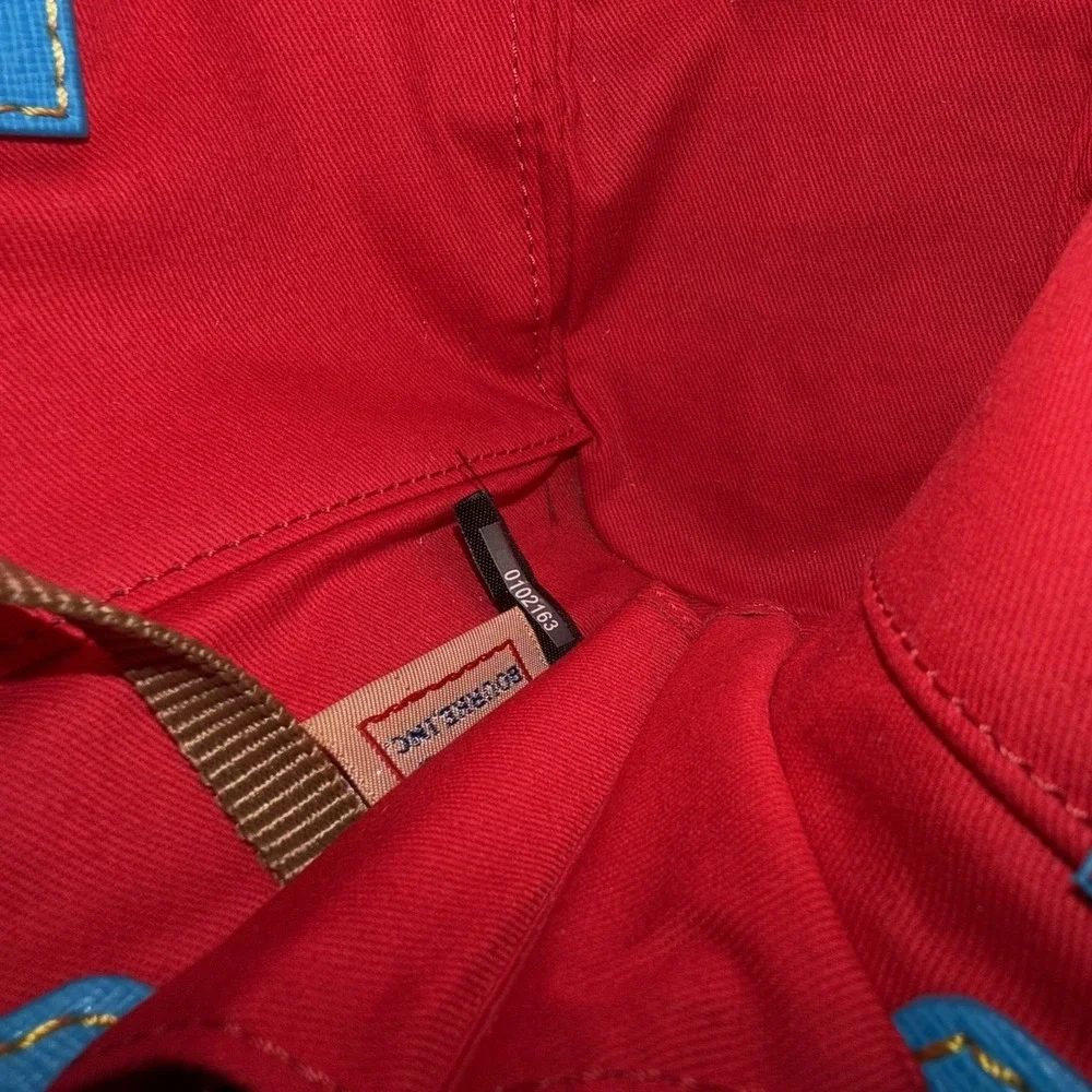 Dooney & Bourke 1975 Logo Bag Domed Crossbody Ruby Top Handle Wht/ Multi Zip Top - Picture 8 of 12